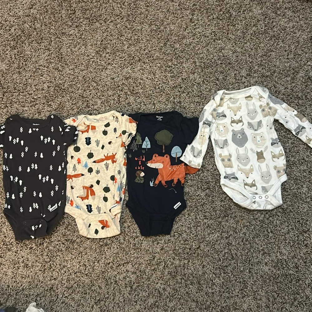 Cloud Island and Gerber Onesies Set of 4